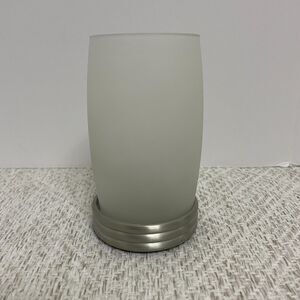 Partylite Paragon Tealight Candle Holder P7202 Frosted 5" Tall Retired Vintage
